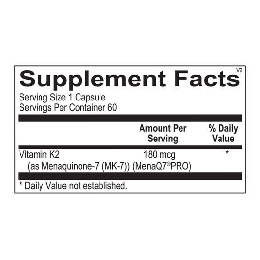 Vitamin K2 180 mcg